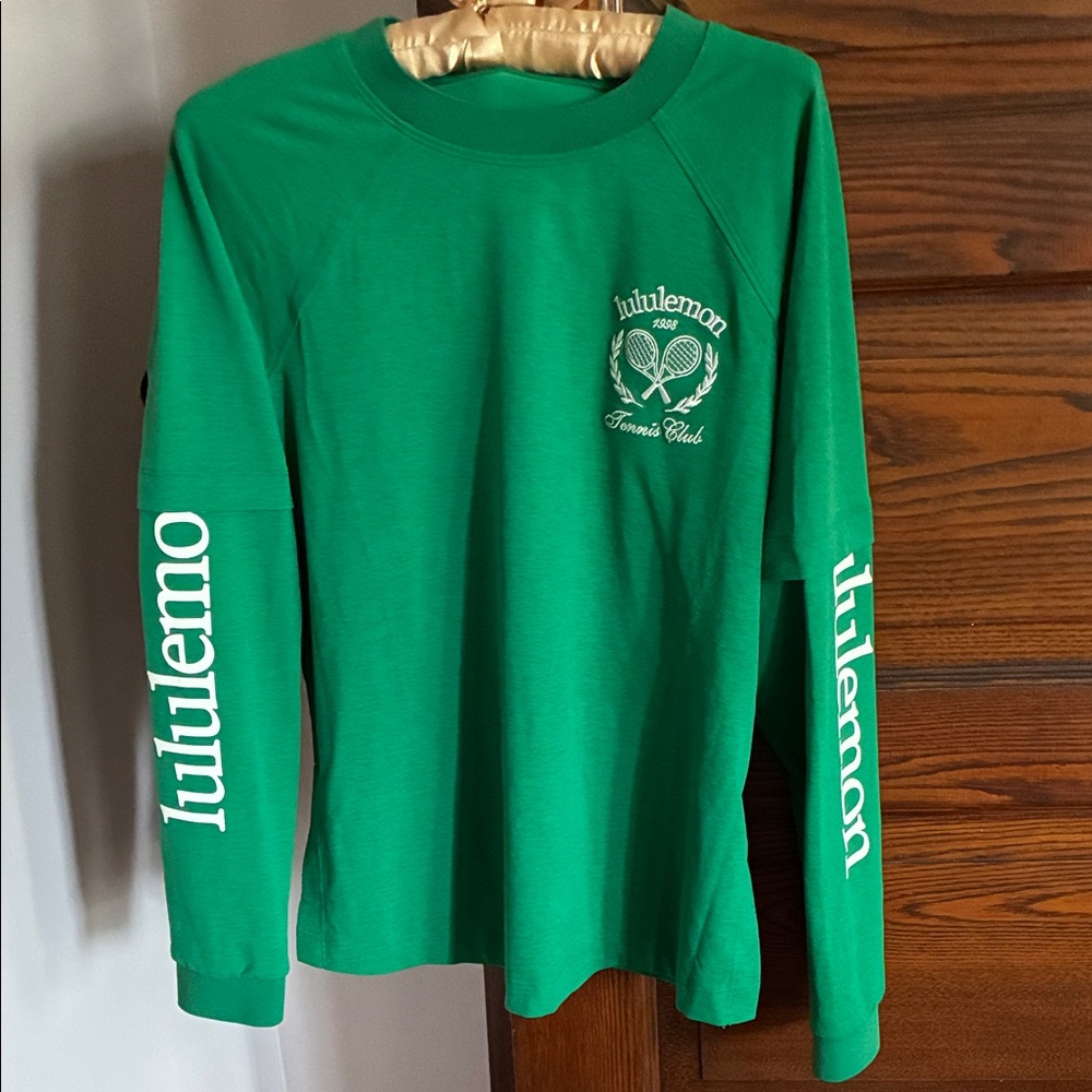 lululemon athletica Green Long Sleeve Tennis Club Tee